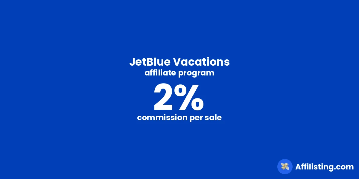 JetBlue Vacations affiliate program