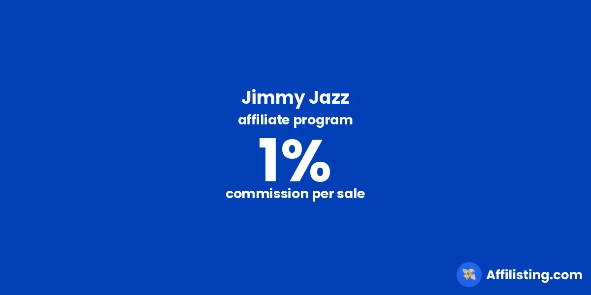 Jimmy Jazz affiliate program