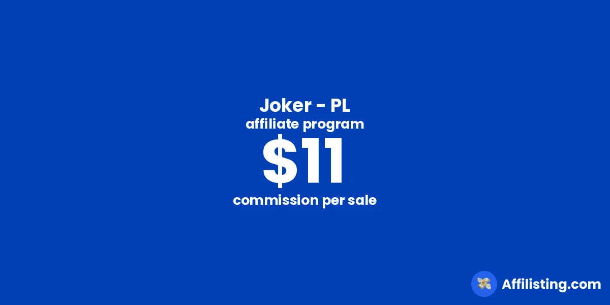 Joker - PL affiliate program