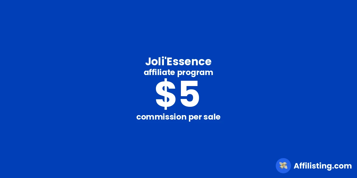 Joli'Essence affiliate program