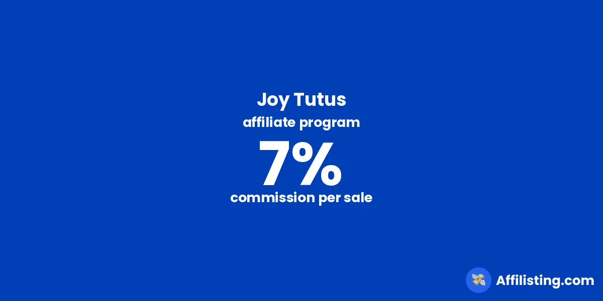 Joy Tutus affiliate program