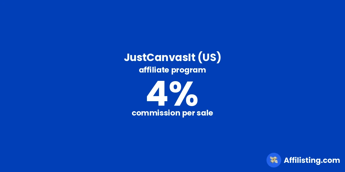 JustCanvasIt (US) affiliate program