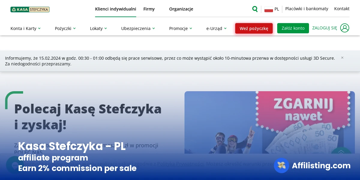 Kasa Stefczyka - PL affiliate program