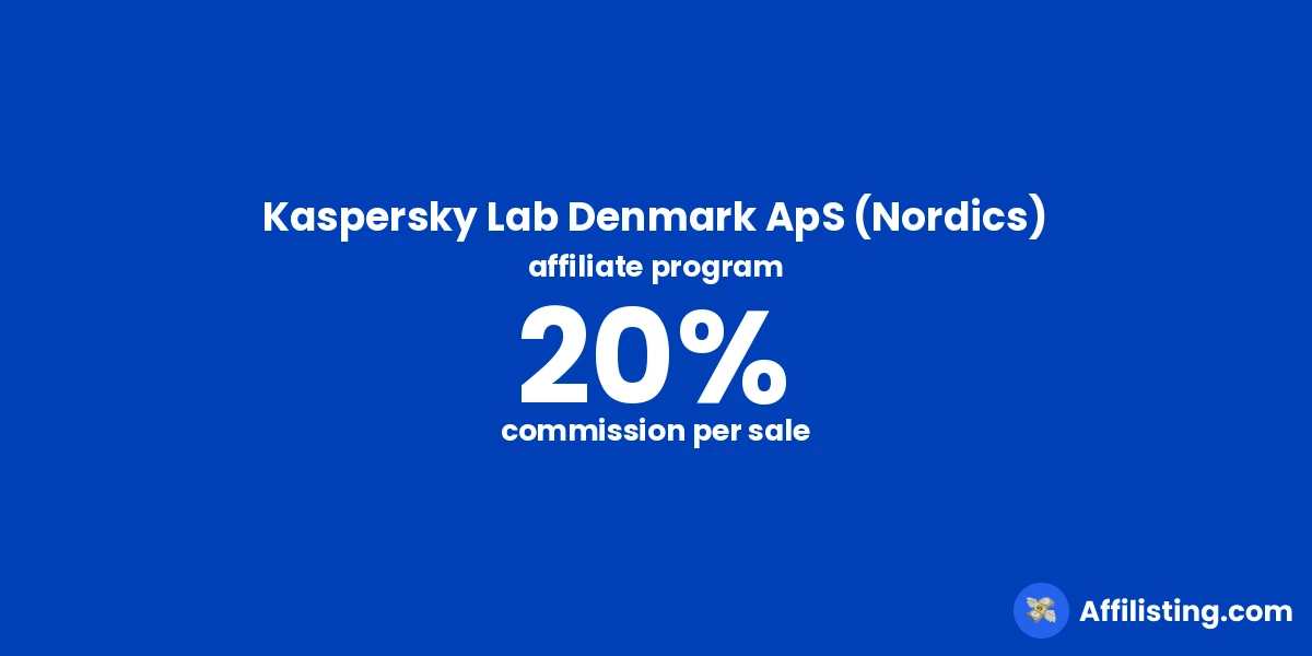 Kaspersky Lab Denmark ApS (Nordics) affiliate program