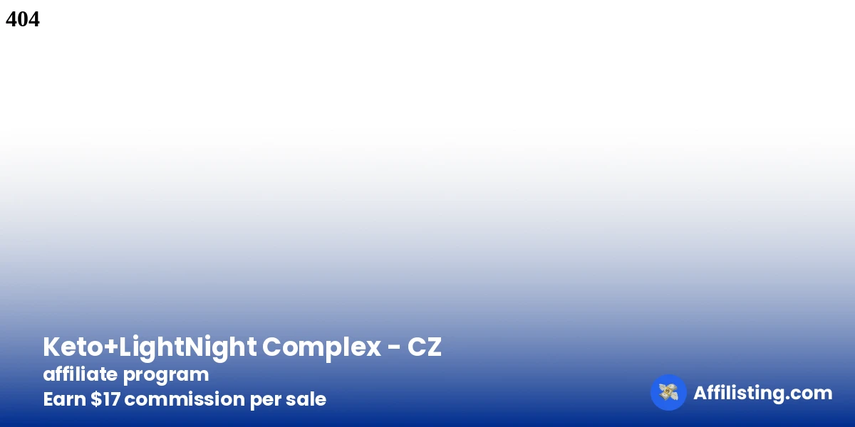 Keto+LightNight Complex - CZ affiliate program