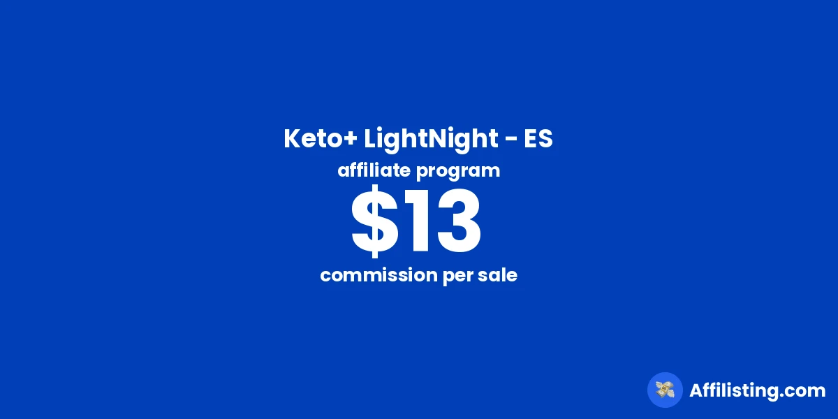 Keto+ LightNight - ES affiliate program