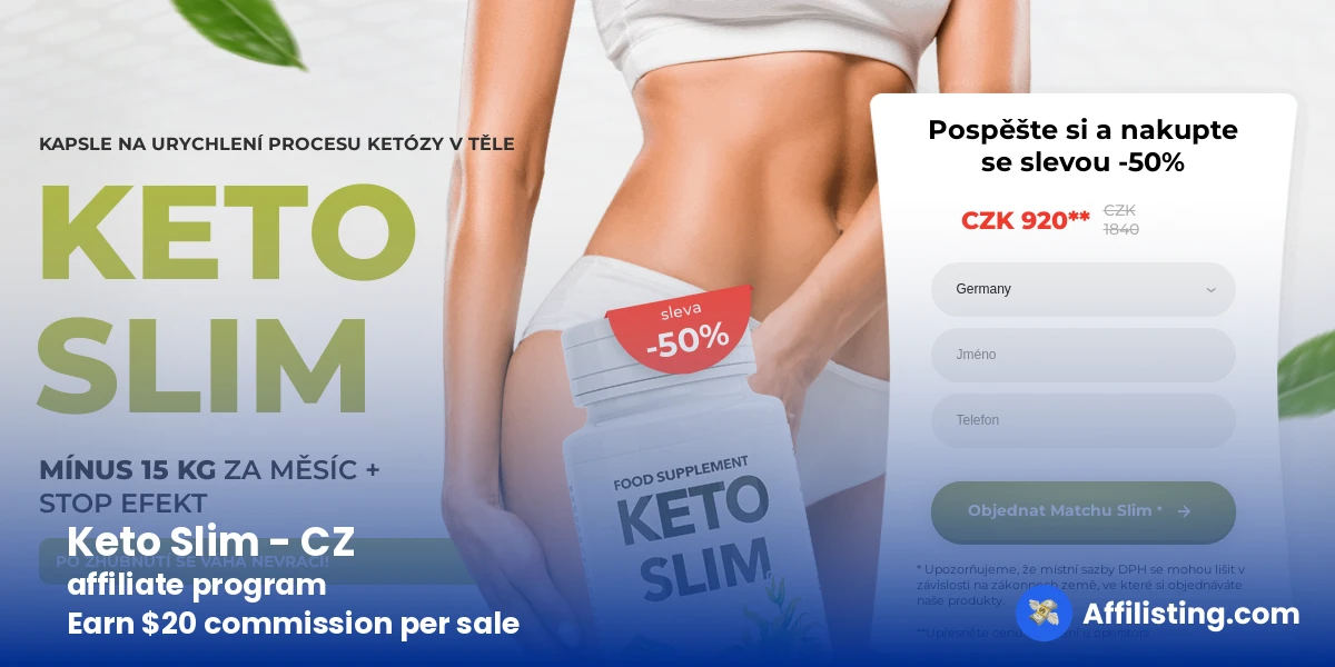 Keto Slim - CZ affiliate program