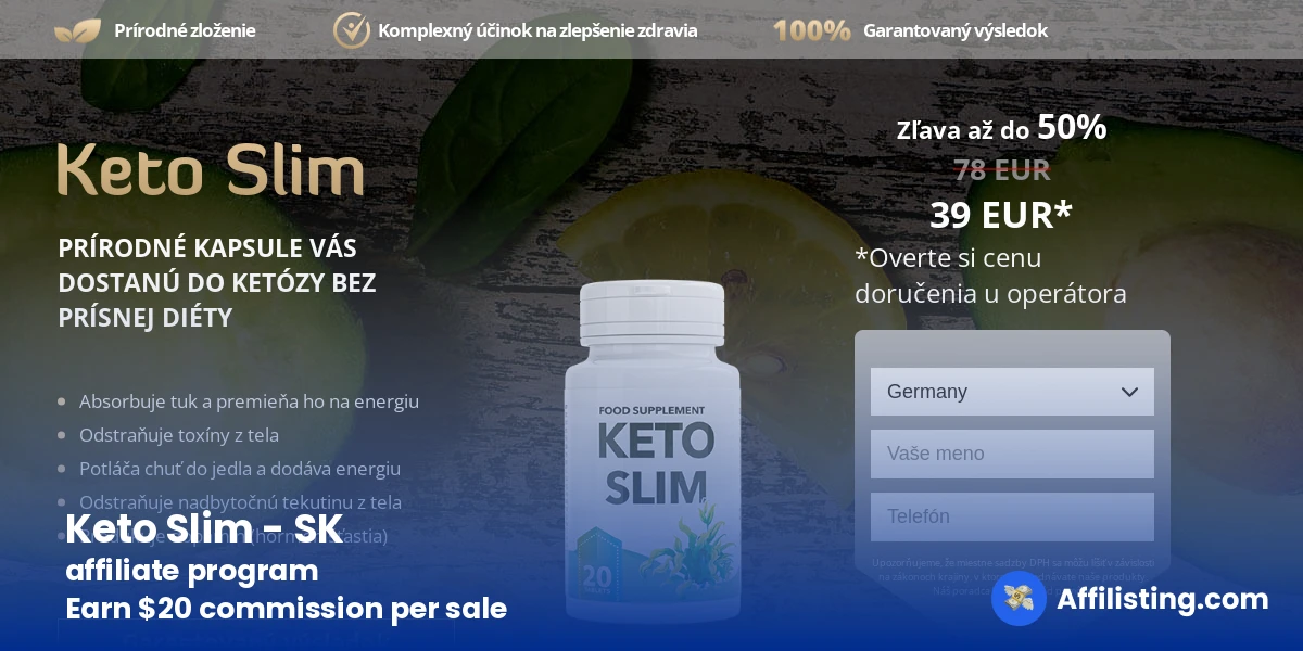 Keto Slim - SK affiliate program