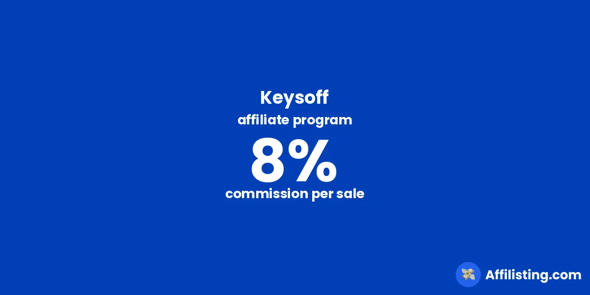 Keysoff affiliate program