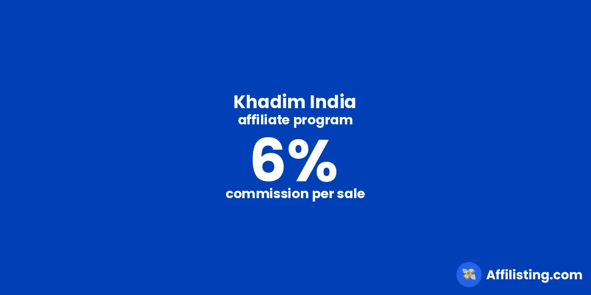 Khadim India affiliate program