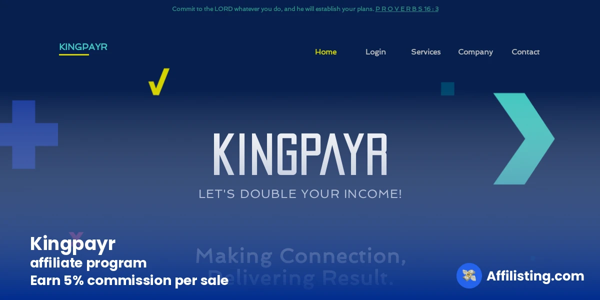 Kingpayr affiliate program