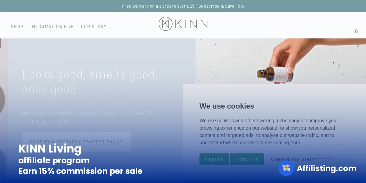 KINN Living affiliate program