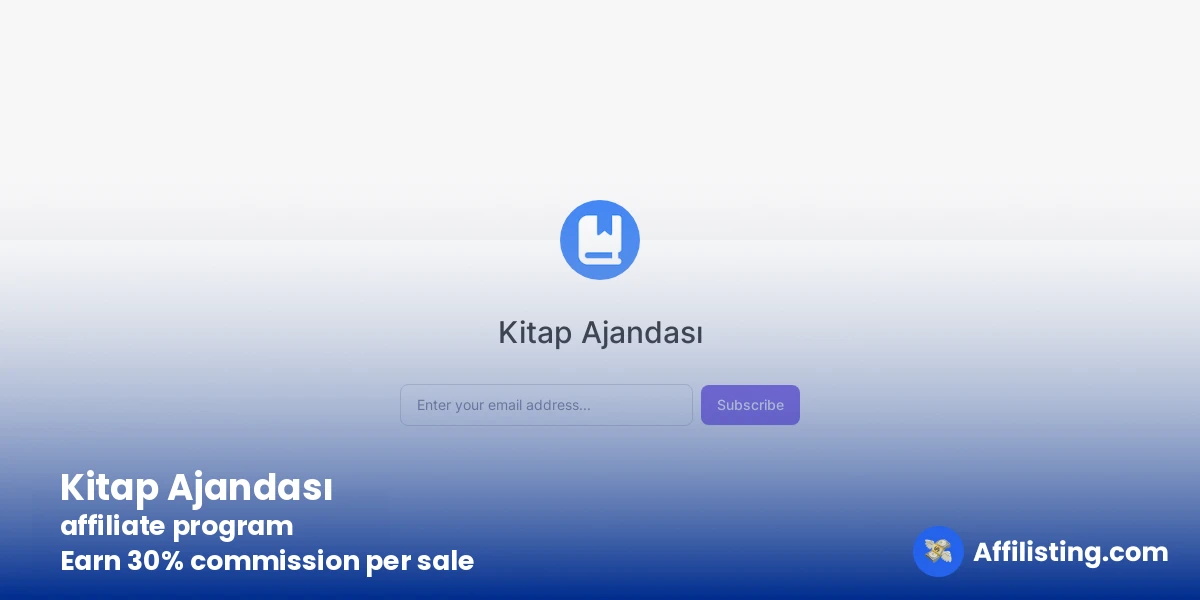 Kitap Ajandası affiliate program