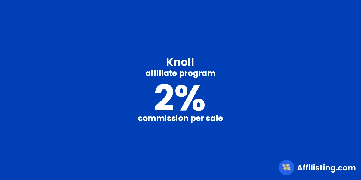 Knoll affiliate program
