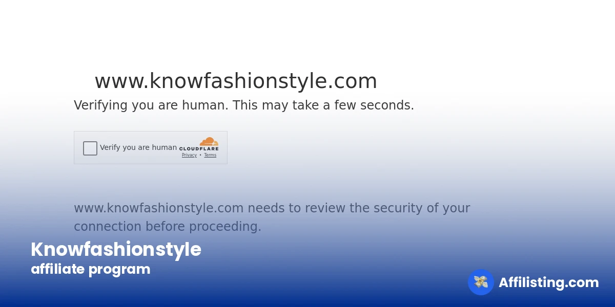 Knowfashionstyle affiliate program