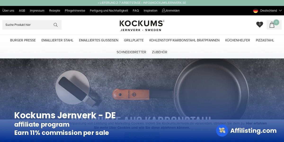 Kockums Jernverk - DE affiliate program