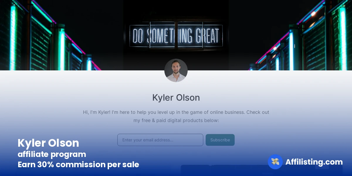 Kyler Olson affiliate program