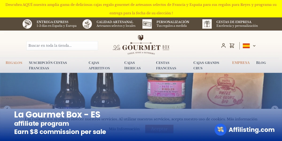 La Gourmet Box - ES affiliate program