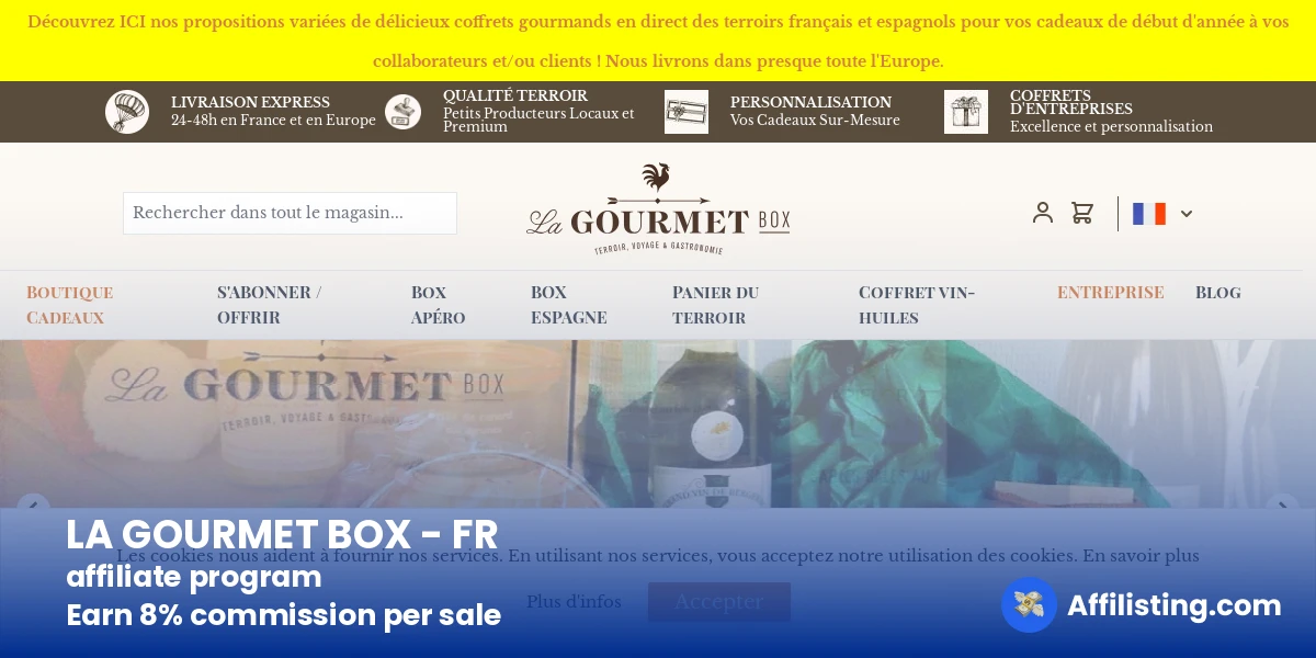 LA GOURMET BOX - FR affiliate program