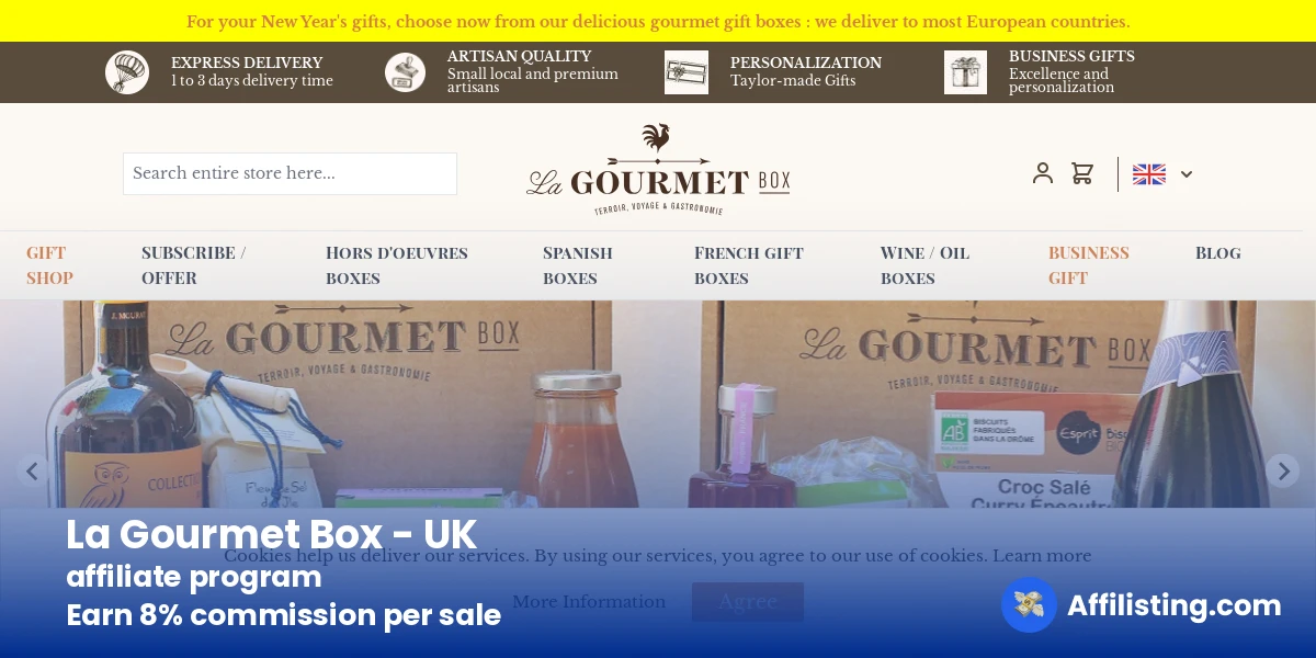 La Gourmet Box - UK affiliate program