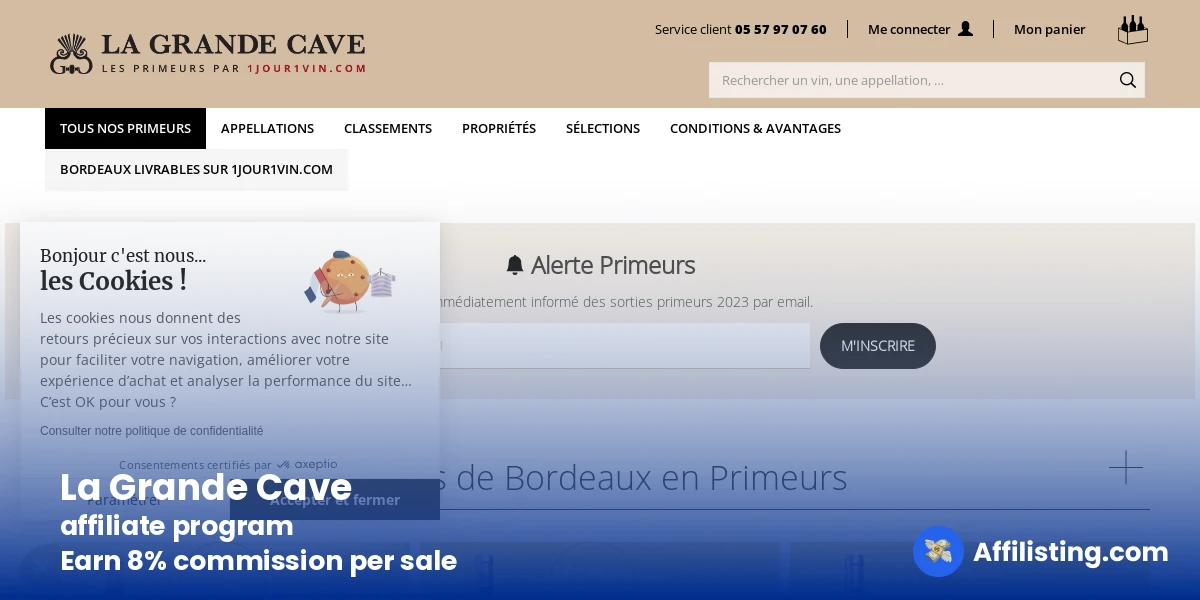 La Grande Cave affiliate program