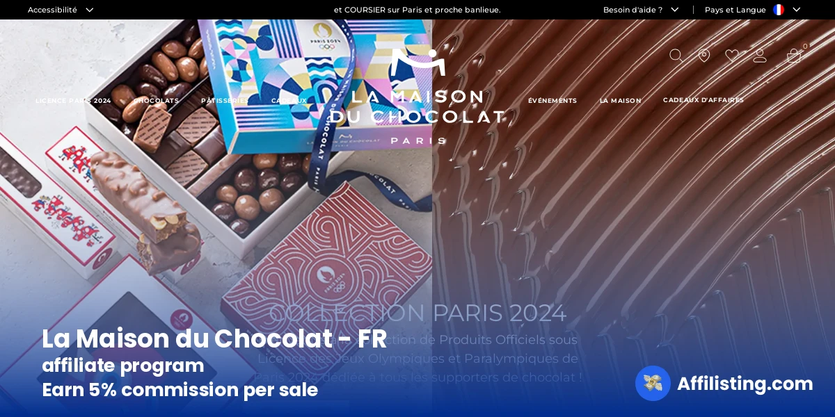 La Maison du Chocolat - FR affiliate program