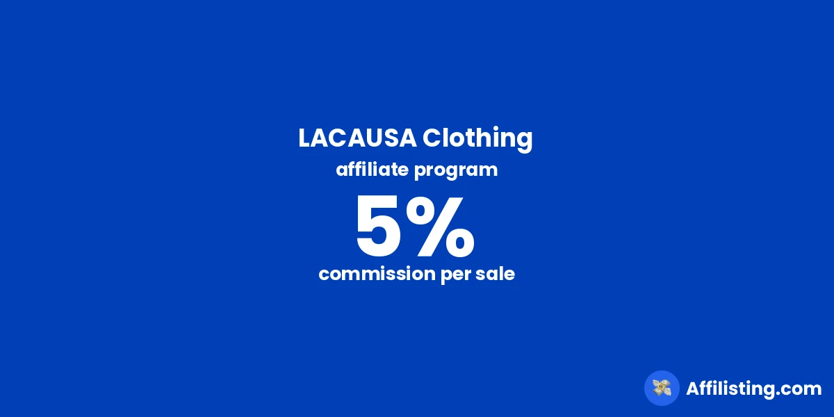 LACAUSA Clothing affiliate program