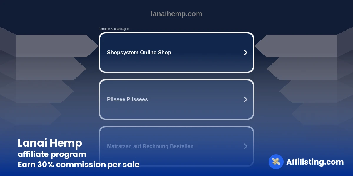 Lanai Hemp affiliate program