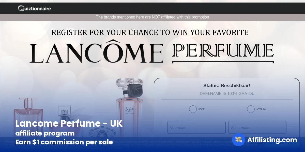 Lancome Perfume - UK affiliate program