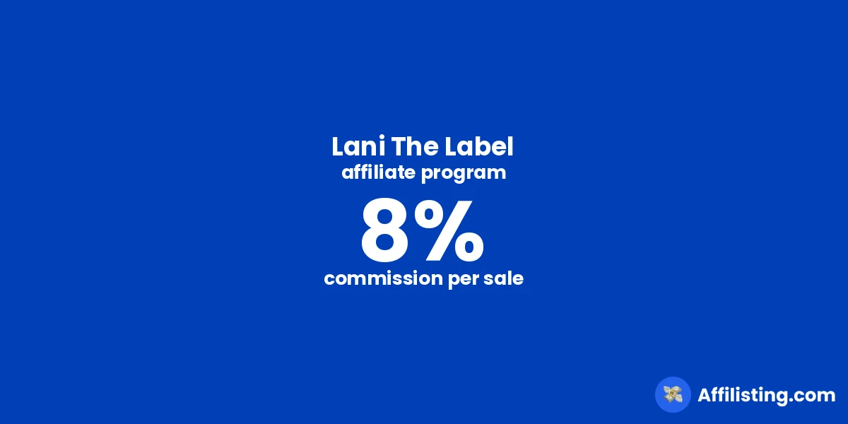 Lani The Label affiliate program