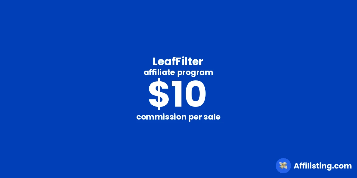 LeafFilter affiliate program
