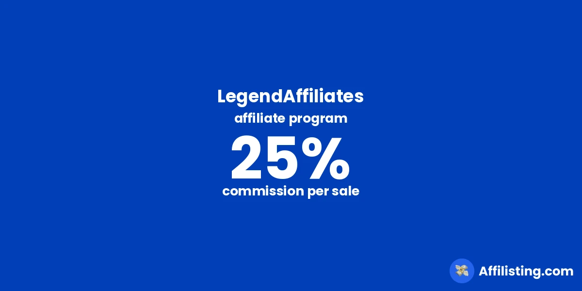 LegendAffiliates affiliate program