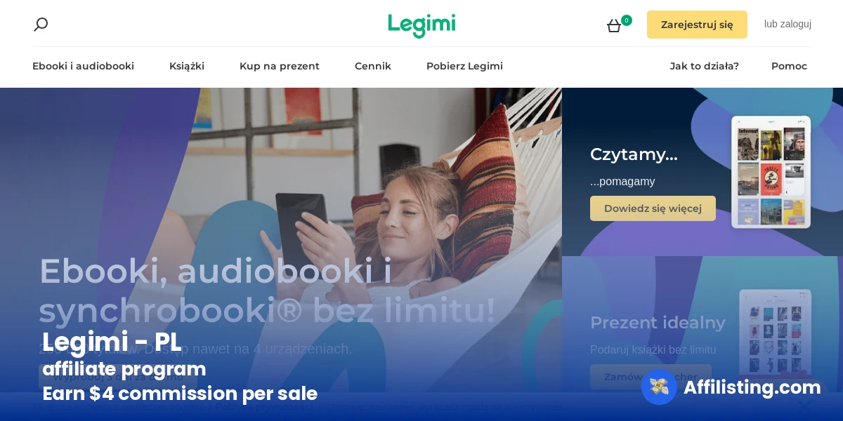 Legimi - PL affiliate program