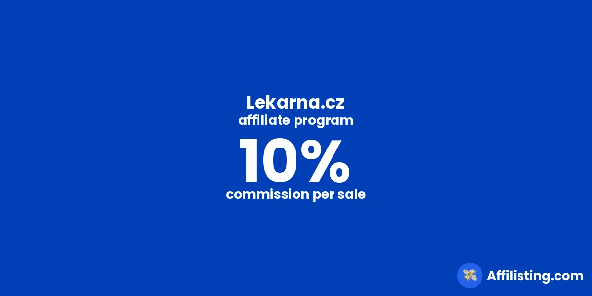 Lekarna.cz affiliate program