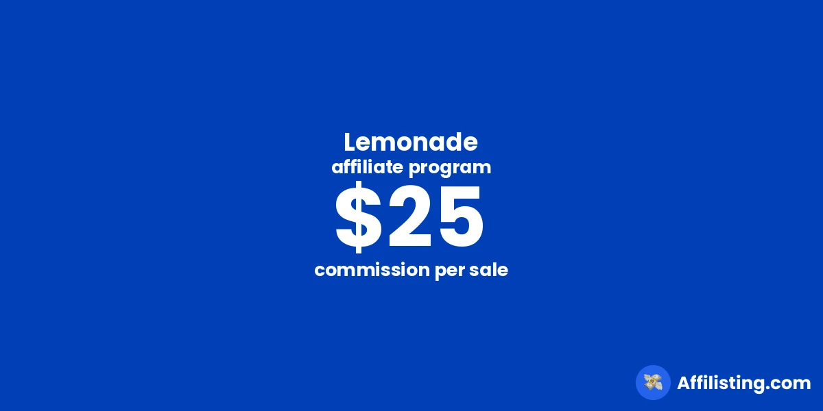 Lemonade affiliate program