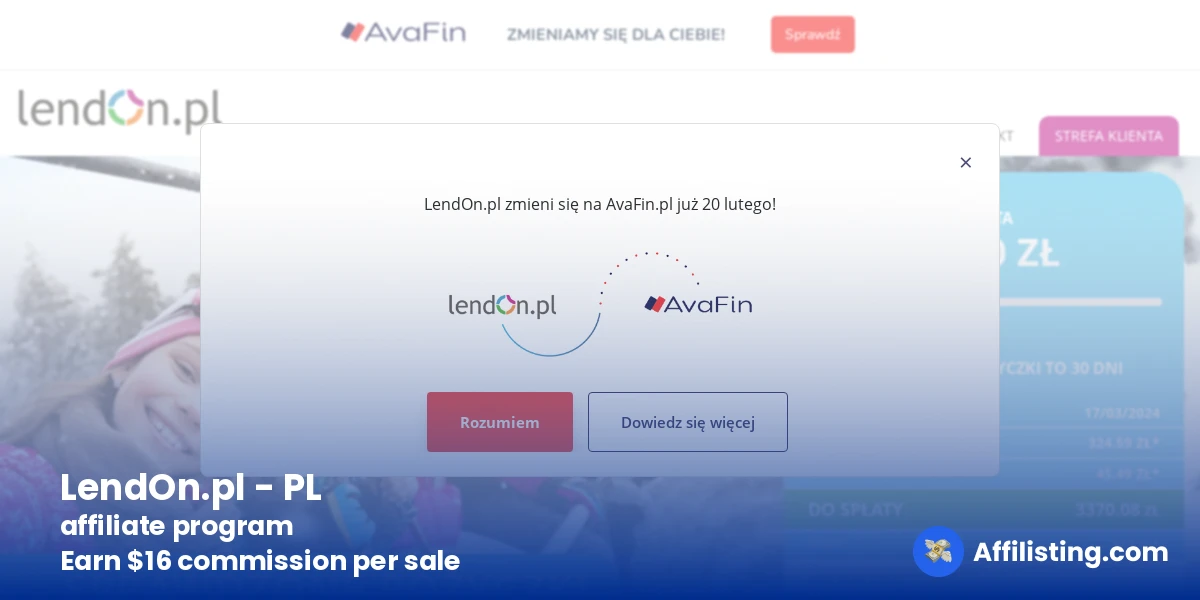 LendOn.pl - PL affiliate program