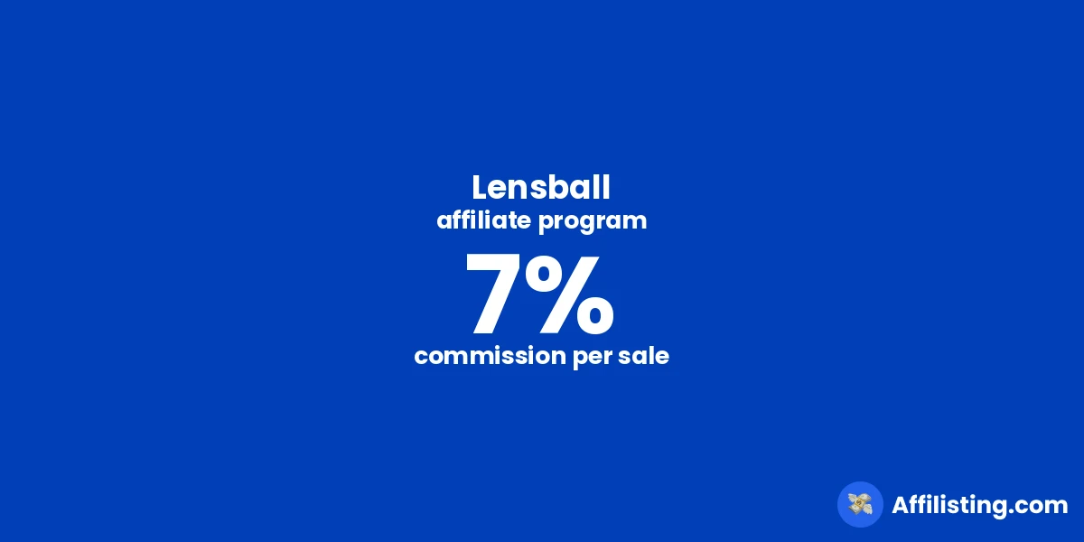 Lensball affiliate program