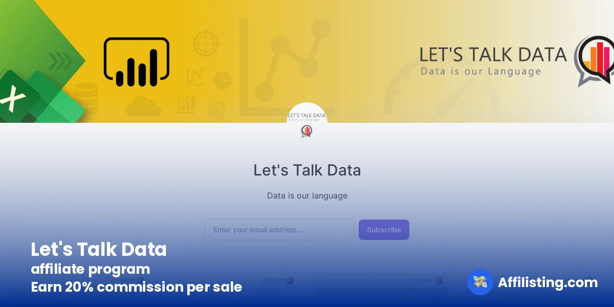 Let's Talk Data affiliate program