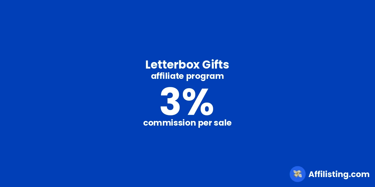 Letterbox Gifts affiliate program
