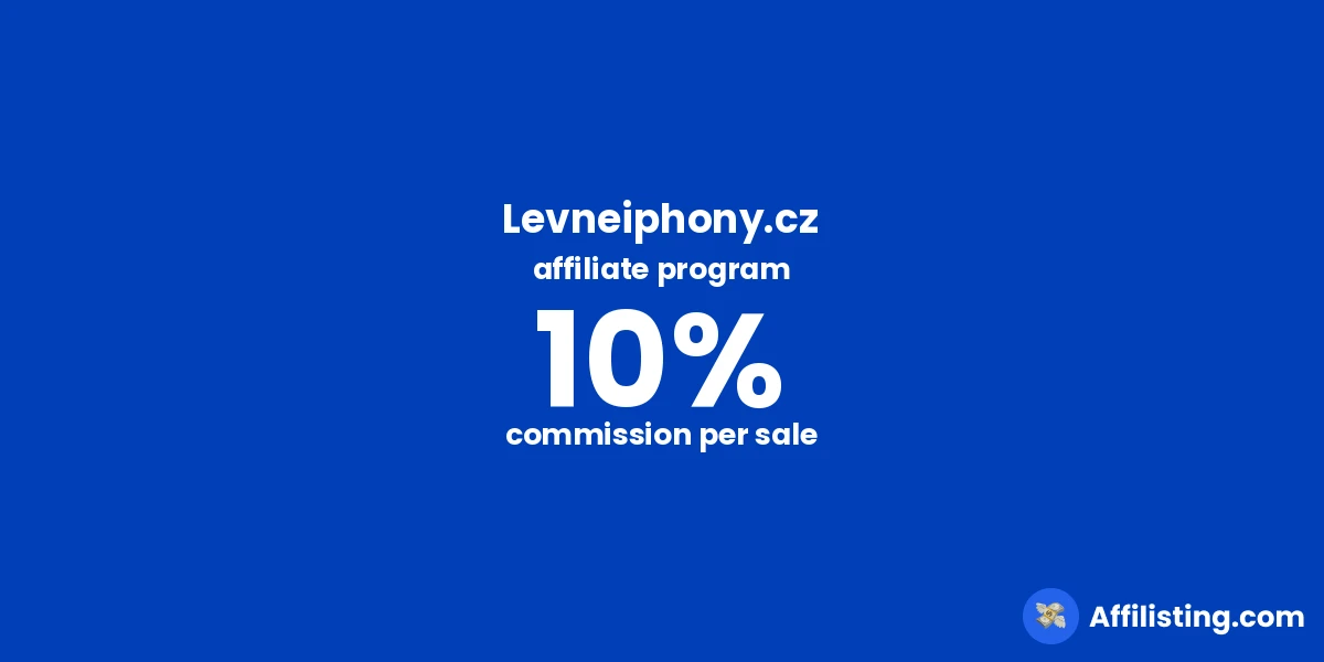 Levneiphony.cz affiliate program