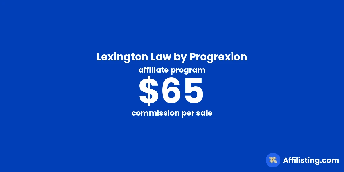 Lexington Law by Progrexion affiliate program