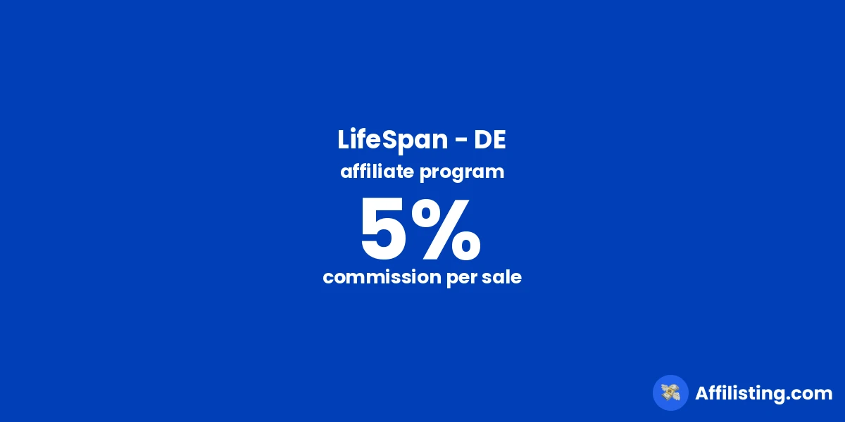 LifeSpan - DE affiliate program