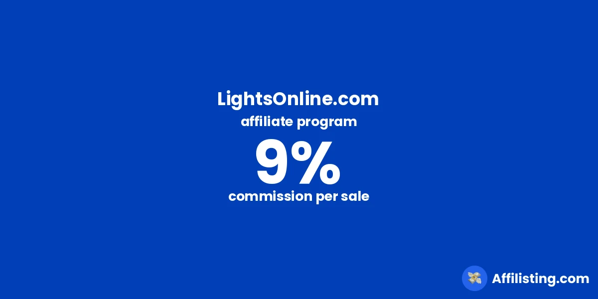 LightsOnline.com affiliate program