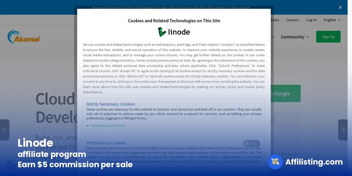 Linode affiliate program