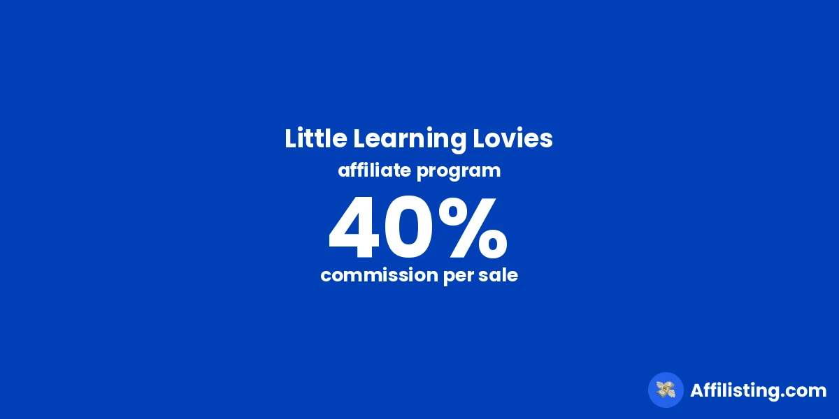 Little Learning Lovies affiliate program