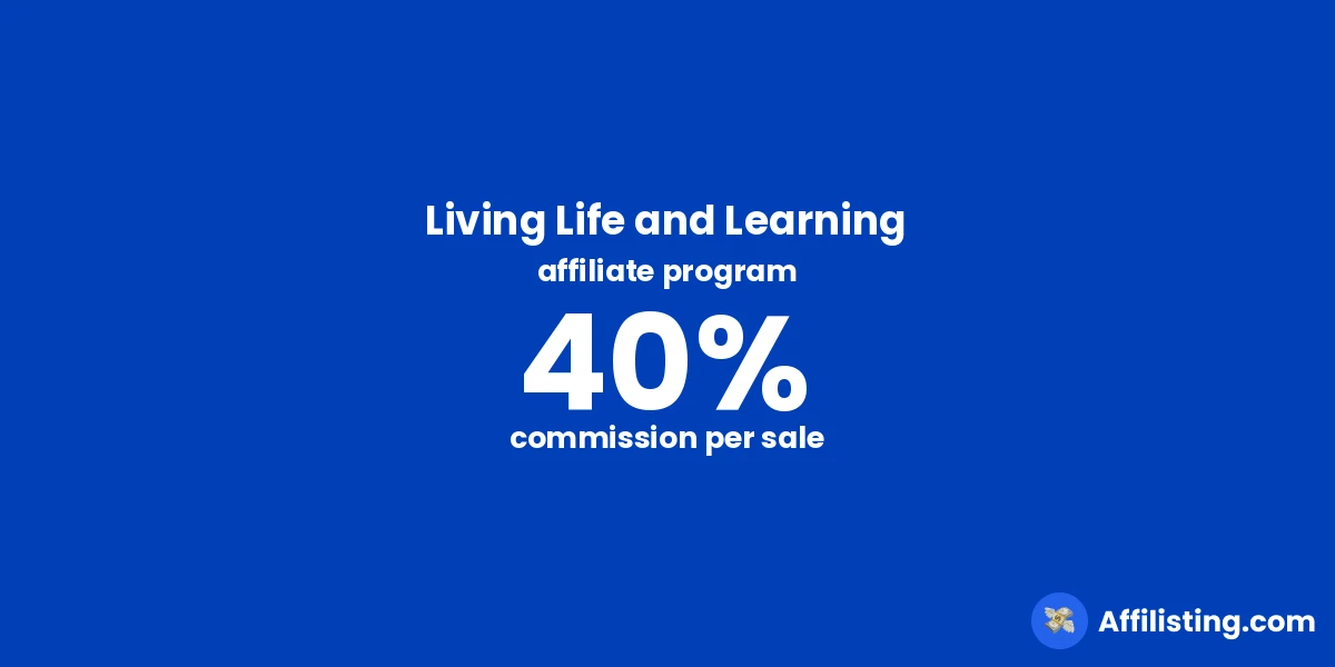 Living Life and Learning affiliate program