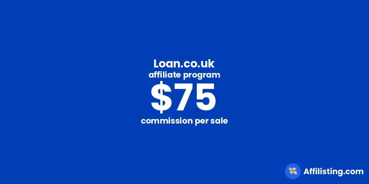 Loan.co.uk affiliate program