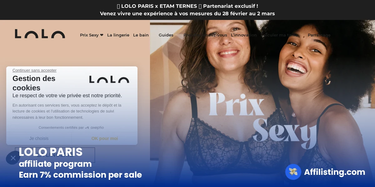 LOLO PARIS affiliate program