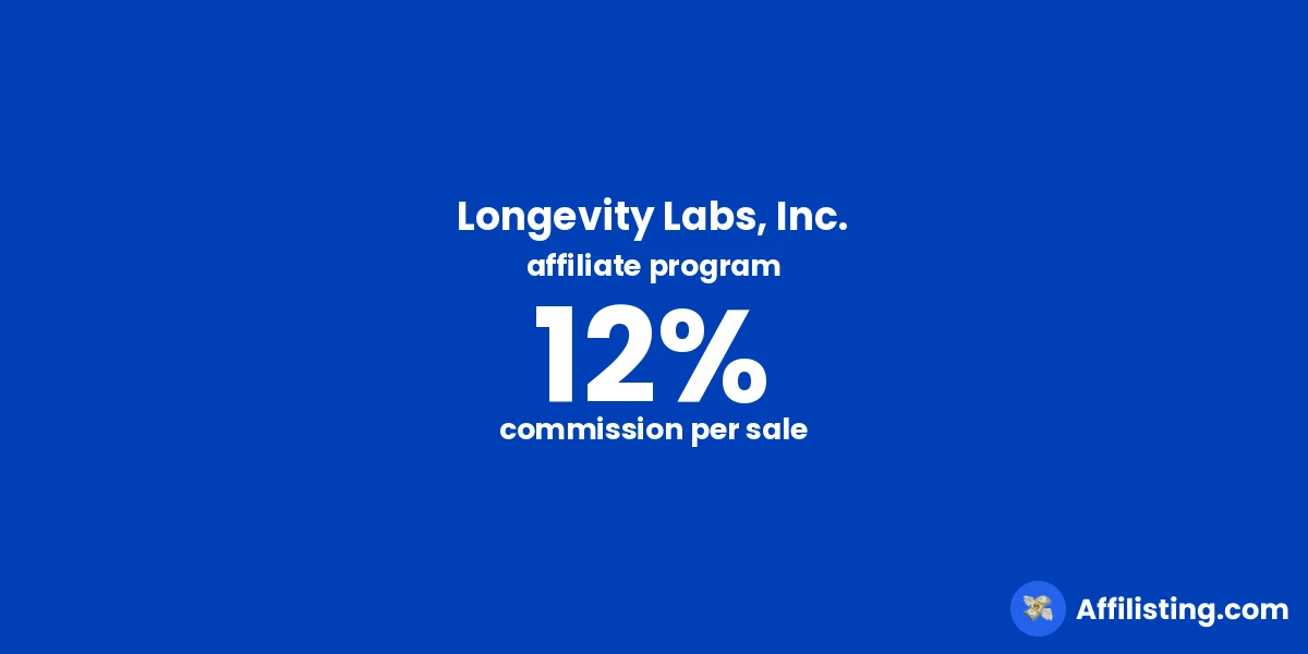 Longevity Labs, Inc. affiliate program