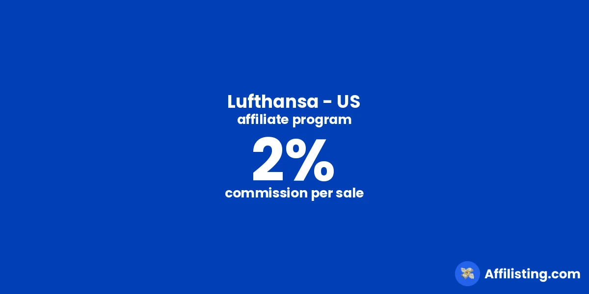Lufthansa - US affiliate program